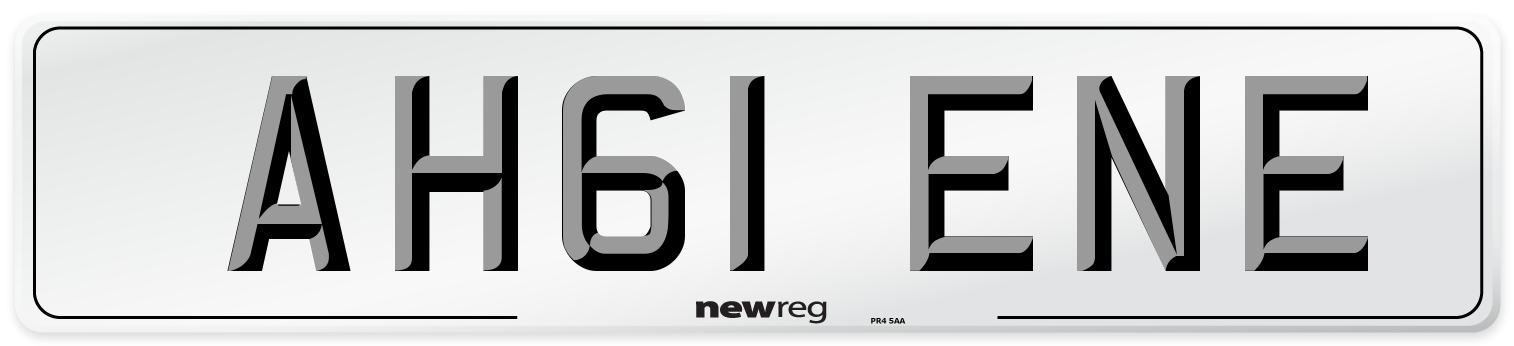 AH61 ENE Number Plate from New Reg